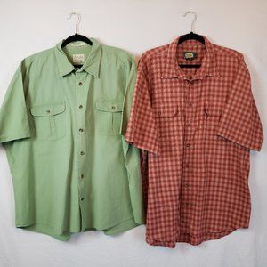 CABELA'S Button Down Men's shirts (2) XL AND 2XL